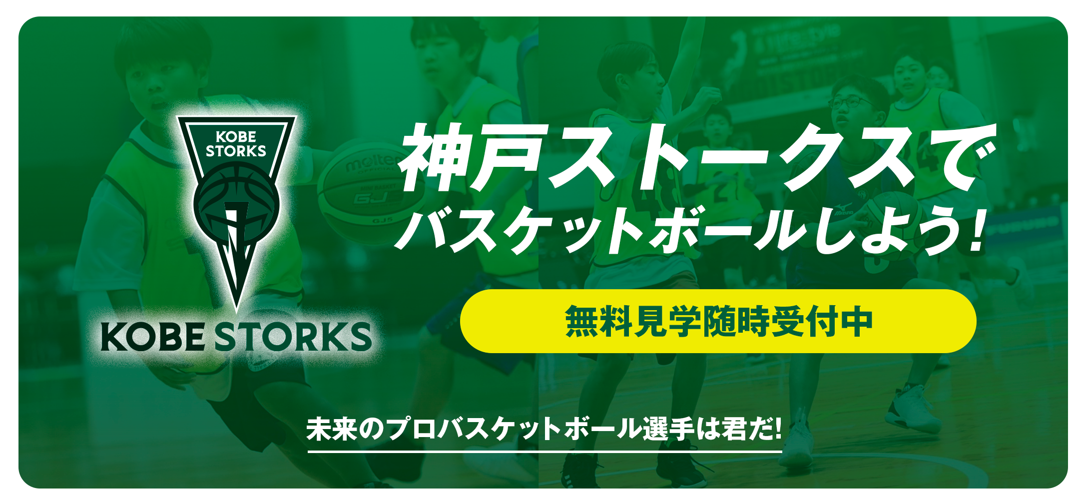 西宮ストークスと一緒にバスケットボールしよう!未来のバスケットボール選手を目指そう! 体験・見学受付中!